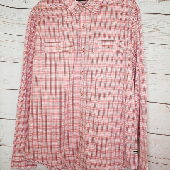 Tailored Fit Sean Jean Fiery Red SW130435 Cotton Men Extra Large Shirt - Picture 9 of 12